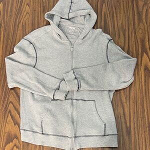 MICHAEL Michael Kors Gray Zip-Up Hooded Sweater
